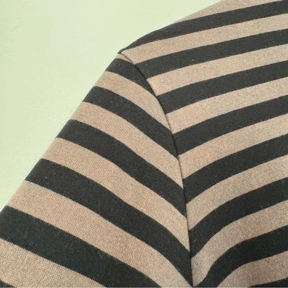 Marimekko Kaste A-Line Dress Cotton Stripes Pockets * FLAWS * - Picture 11 of 16